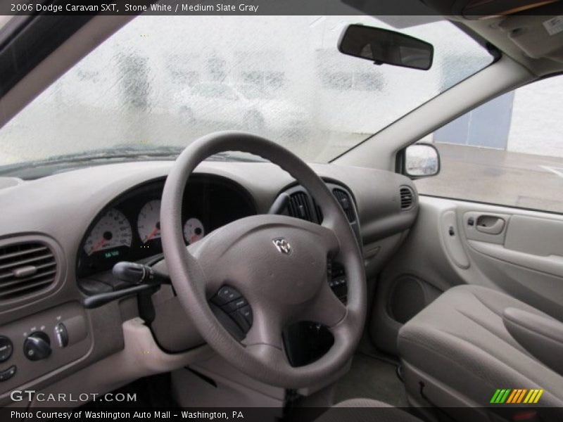 Stone White / Medium Slate Gray 2006 Dodge Caravan SXT