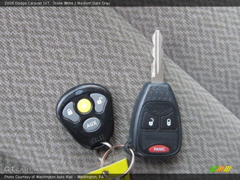 Stone White / Medium Slate Gray 2006 Dodge Caravan SXT