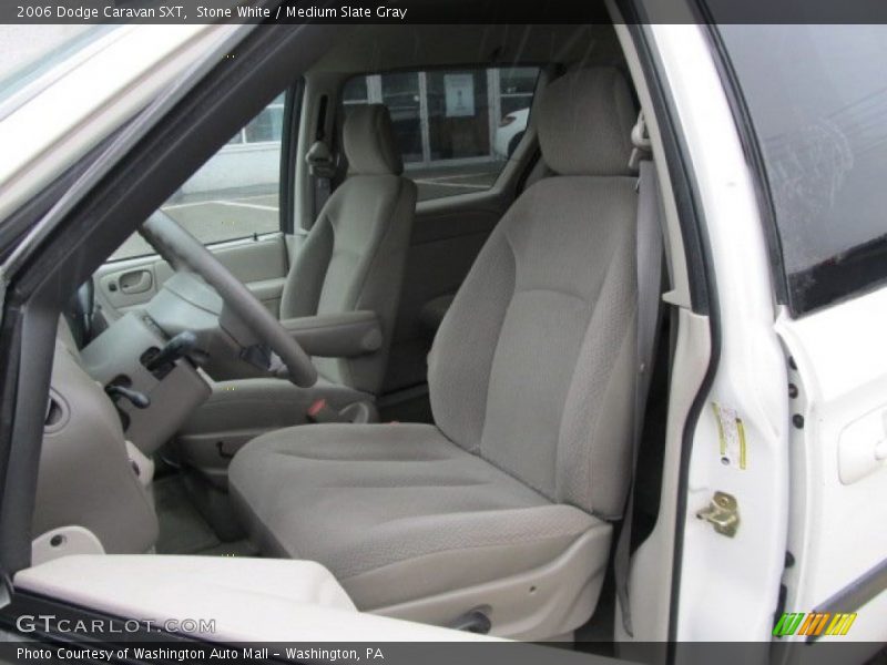 Stone White / Medium Slate Gray 2006 Dodge Caravan SXT