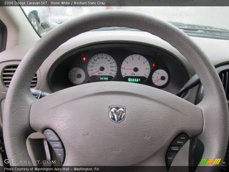 Stone White / Medium Slate Gray 2006 Dodge Caravan SXT