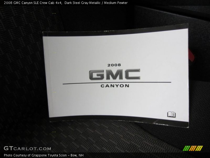 Dark Steel Gray Metallic / Medium Pewter 2008 GMC Canyon SLE Crew Cab 4x4