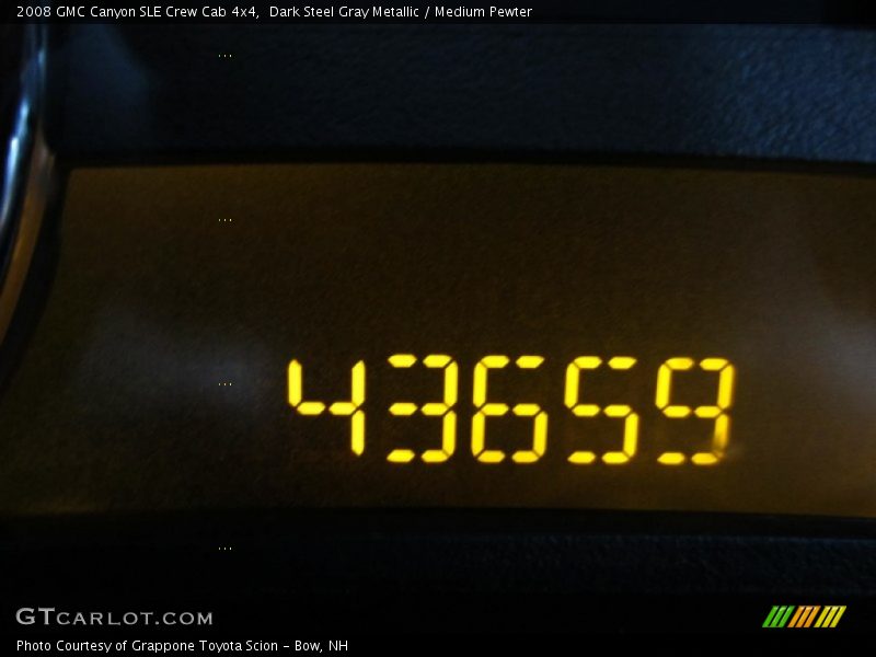 Dark Steel Gray Metallic / Medium Pewter 2008 GMC Canyon SLE Crew Cab 4x4