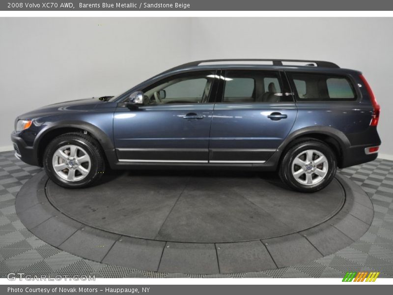 Barents Blue Metallic / Sandstone Beige 2008 Volvo XC70 AWD