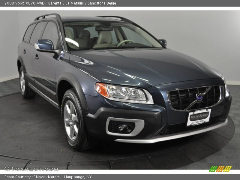 Barents Blue Metallic / Sandstone Beige 2008 Volvo XC70 AWD