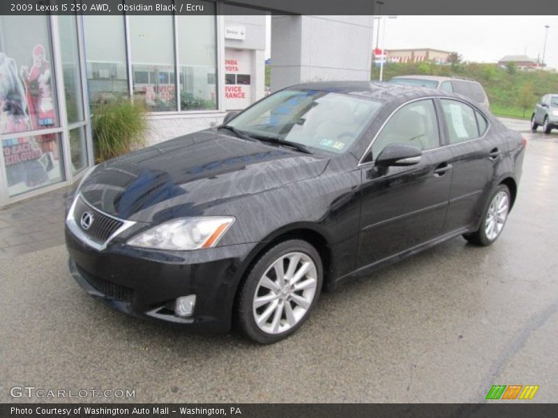Obsidian Black / Ecru 2009 Lexus IS 250 AWD