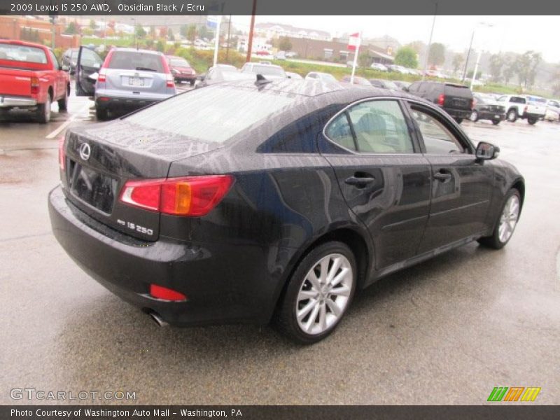 Obsidian Black / Ecru 2009 Lexus IS 250 AWD