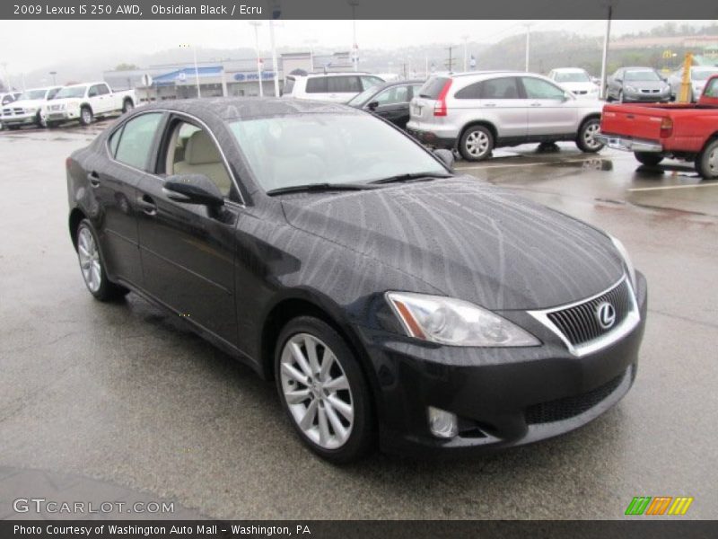 Obsidian Black / Ecru 2009 Lexus IS 250 AWD