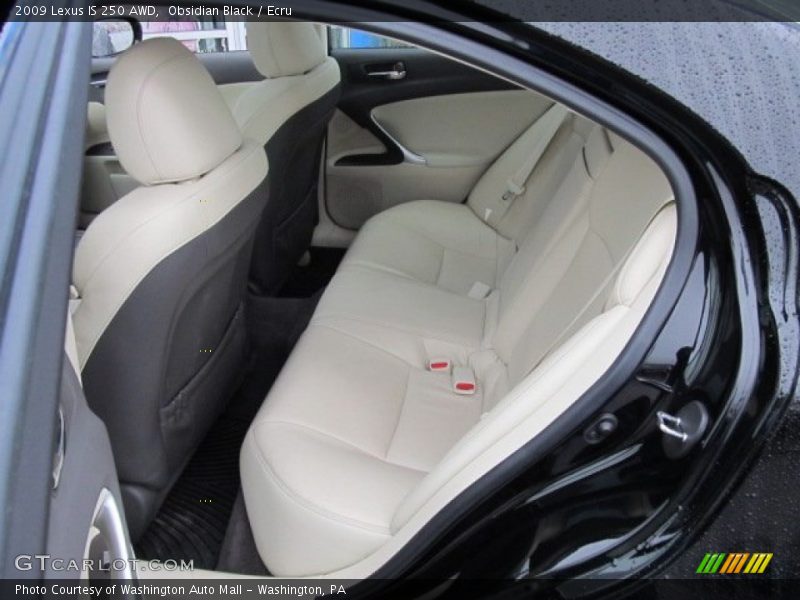 Obsidian Black / Ecru 2009 Lexus IS 250 AWD