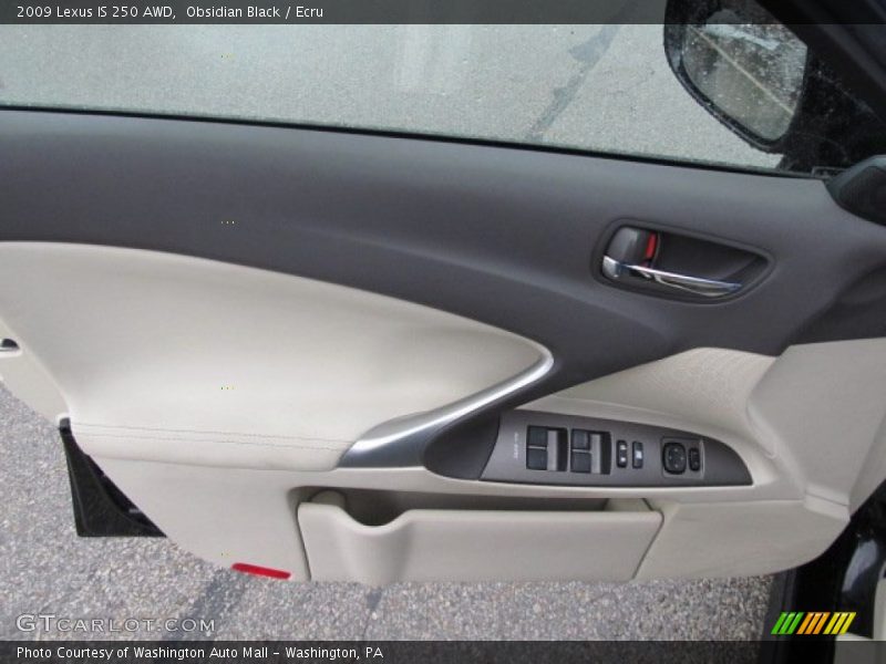 Obsidian Black / Ecru 2009 Lexus IS 250 AWD