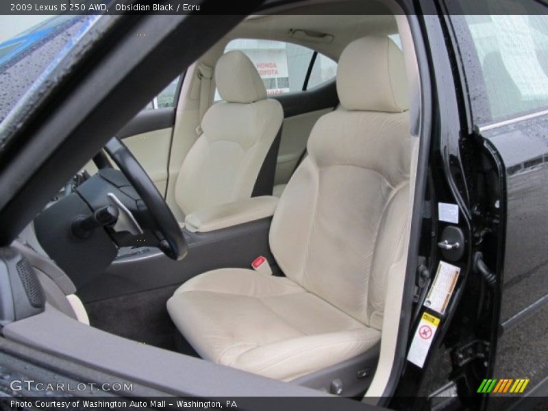 Obsidian Black / Ecru 2009 Lexus IS 250 AWD