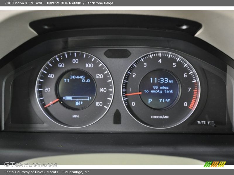 Barents Blue Metallic / Sandstone Beige 2008 Volvo XC70 AWD