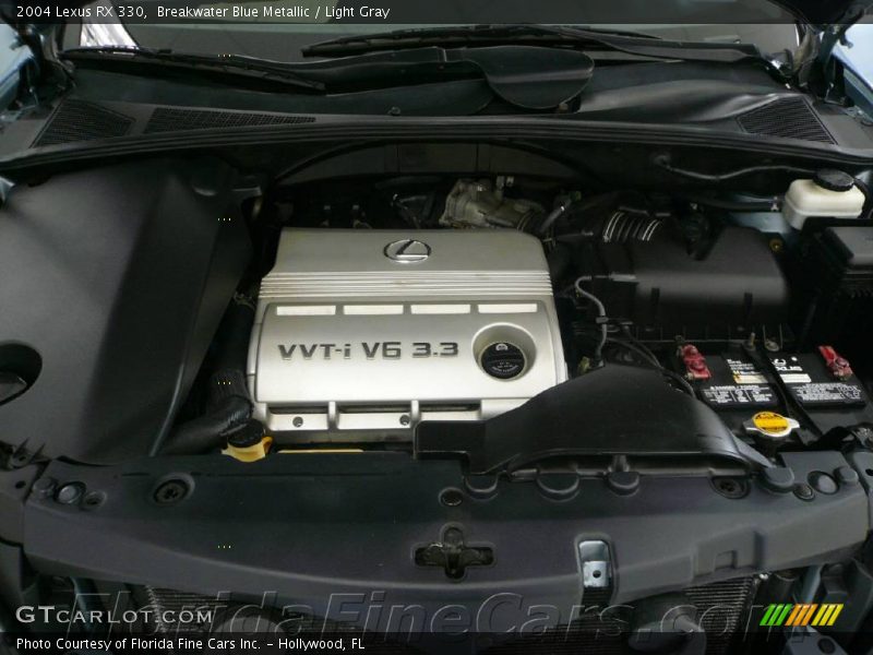 Breakwater Blue Metallic / Light Gray 2004 Lexus RX 330
