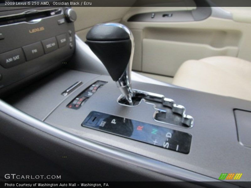 Obsidian Black / Ecru 2009 Lexus IS 250 AWD