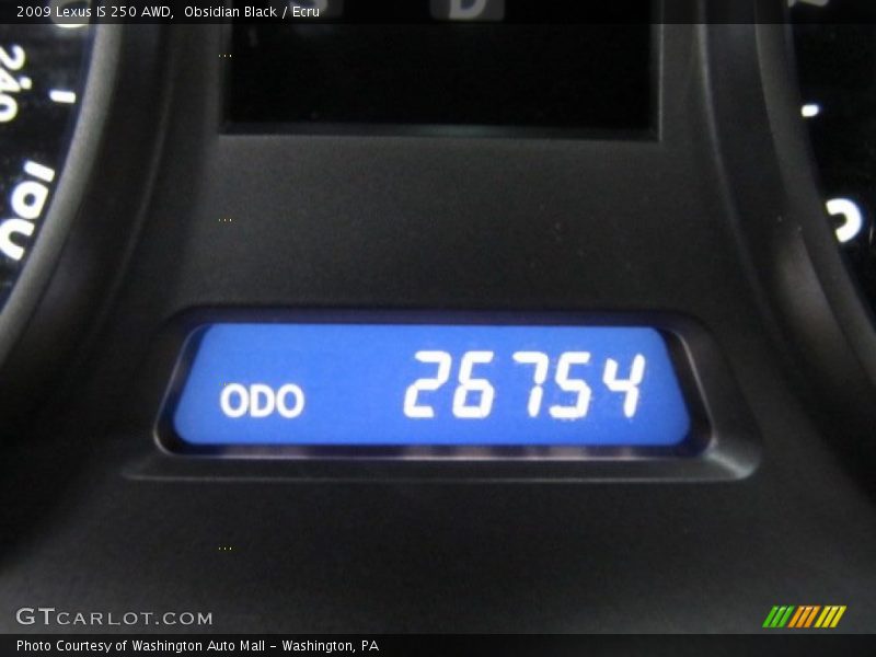 Obsidian Black / Ecru 2009 Lexus IS 250 AWD