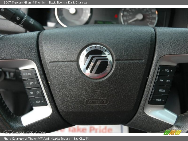 Black Ebony / Dark Charcoal 2007 Mercury Milan I4 Premier