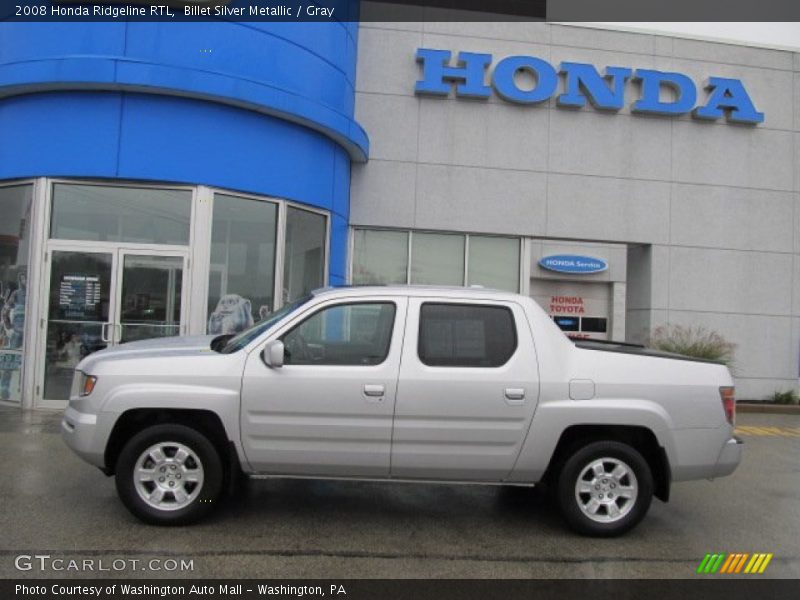 Billet Silver Metallic / Gray 2008 Honda Ridgeline RTL