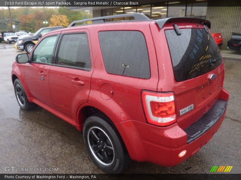 Sangria Red Metallic / Charcoal Black 2010 Ford Escape XLT Sport Package