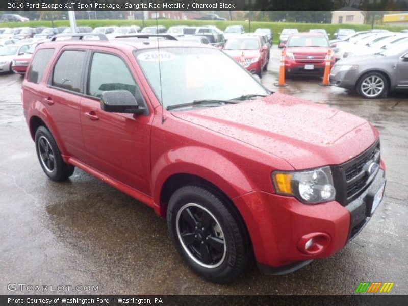 Sangria Red Metallic / Charcoal Black 2010 Ford Escape XLT Sport Package