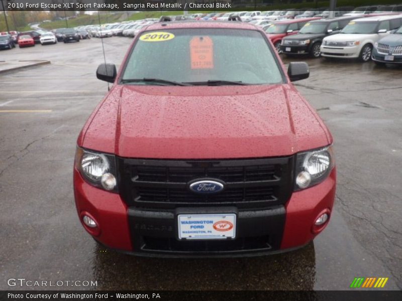 Sangria Red Metallic / Charcoal Black 2010 Ford Escape XLT Sport Package