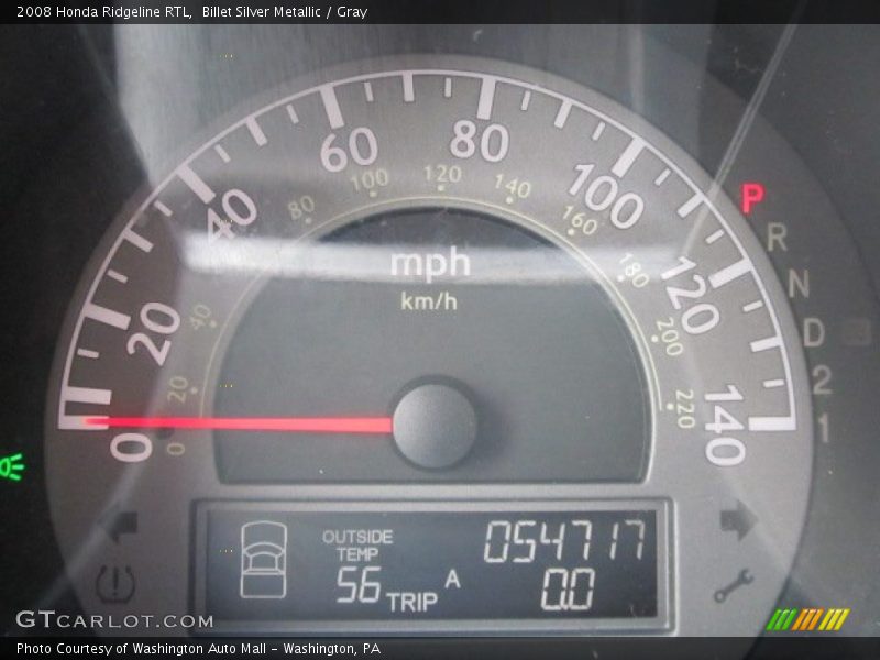 Billet Silver Metallic / Gray 2008 Honda Ridgeline RTL
