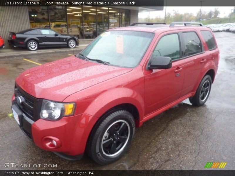 Sangria Red Metallic / Charcoal Black 2010 Ford Escape XLT Sport Package