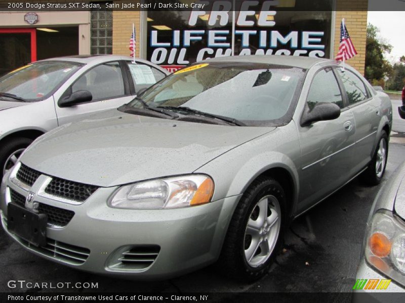 Satin Jade Pearl / Dark Slate Gray 2005 Dodge Stratus SXT Sedan