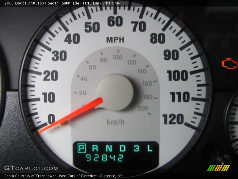 Satin Jade Pearl / Dark Slate Gray 2005 Dodge Stratus SXT Sedan