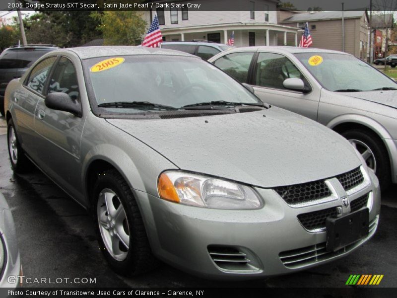 Satin Jade Pearl / Dark Slate Gray 2005 Dodge Stratus SXT Sedan