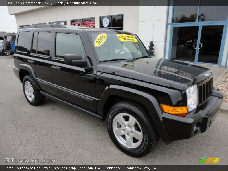 Black / Medium Slate Gray 2006 Jeep Commander 4x4