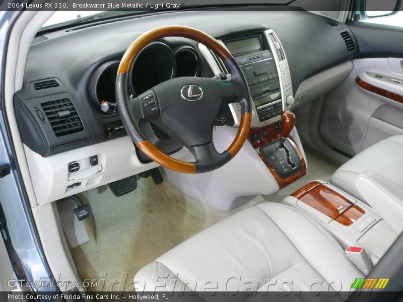Breakwater Blue Metallic / Light Gray 2004 Lexus RX 330