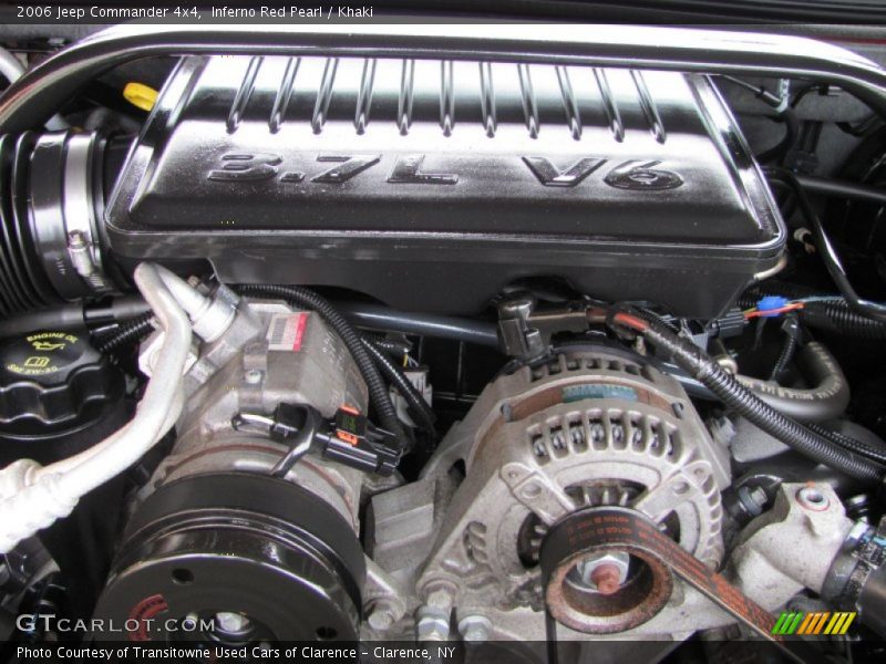 Inferno Red Pearl / Khaki 2006 Jeep Commander 4x4