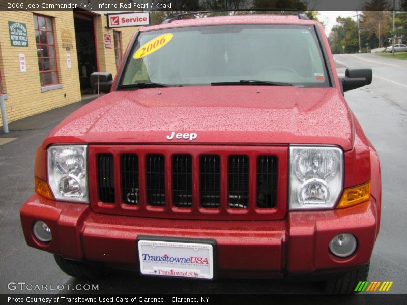 Inferno Red Pearl / Khaki 2006 Jeep Commander 4x4