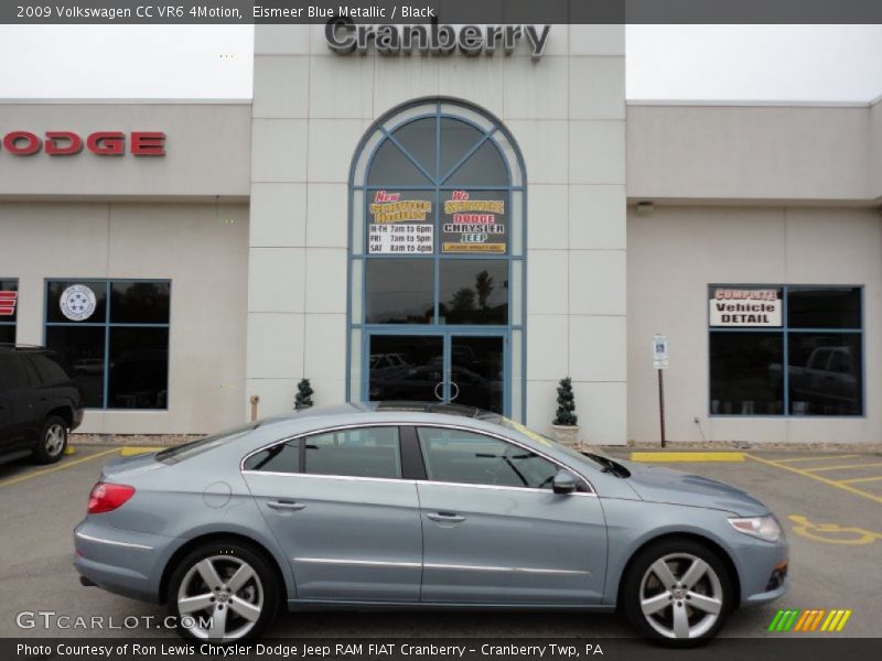 Eismeer Blue Metallic / Black 2009 Volkswagen CC VR6 4Motion
