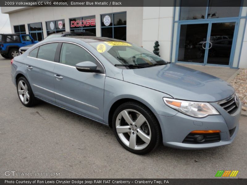 Eismeer Blue Metallic / Black 2009 Volkswagen CC VR6 4Motion