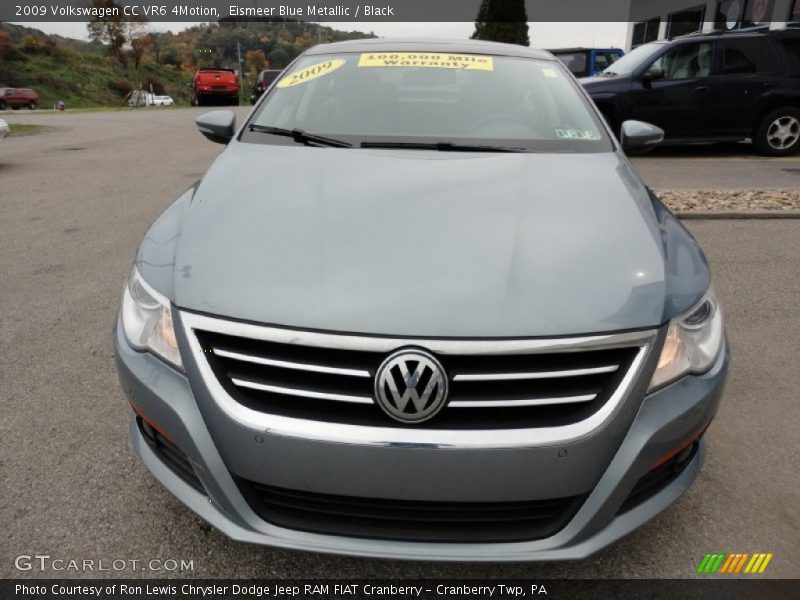 Eismeer Blue Metallic / Black 2009 Volkswagen CC VR6 4Motion