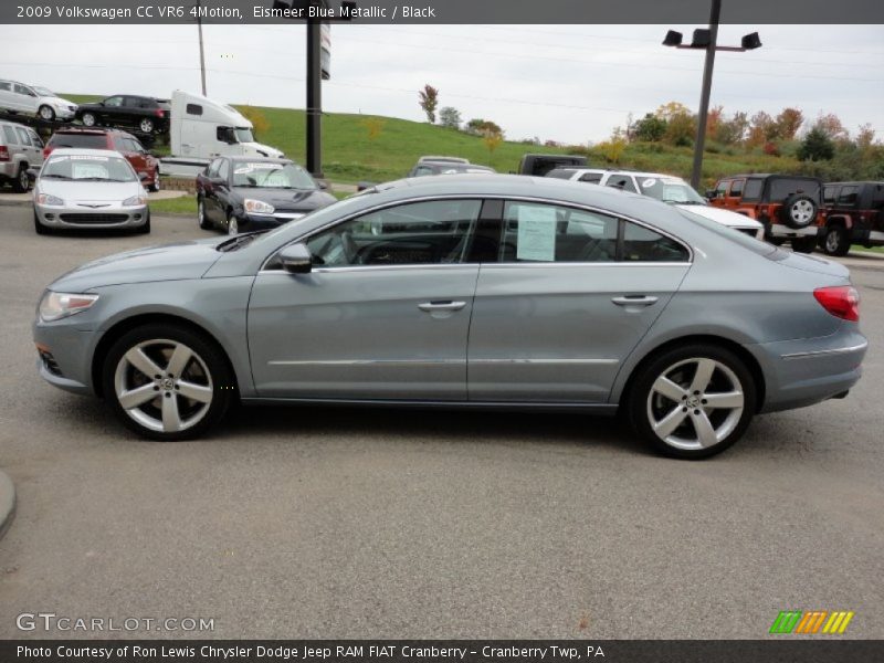 Eismeer Blue Metallic / Black 2009 Volkswagen CC VR6 4Motion