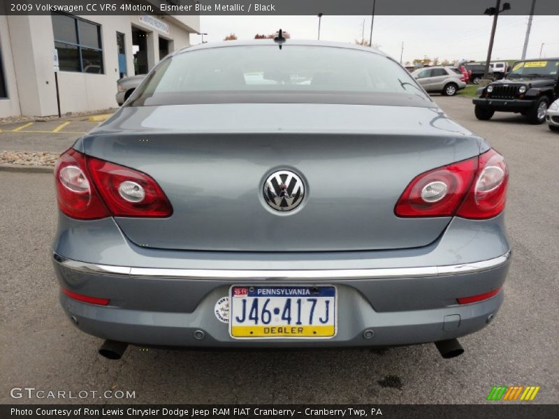 Eismeer Blue Metallic / Black 2009 Volkswagen CC VR6 4Motion