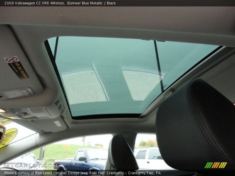 Eismeer Blue Metallic / Black 2009 Volkswagen CC VR6 4Motion