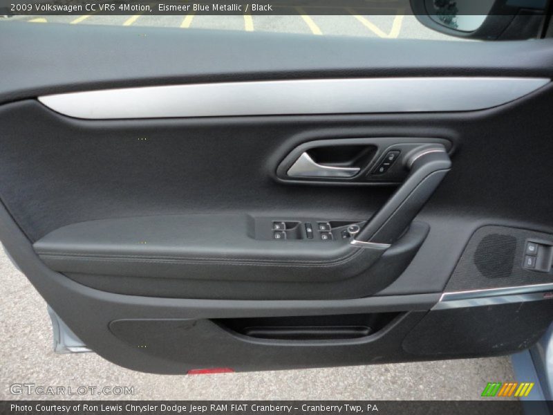 Eismeer Blue Metallic / Black 2009 Volkswagen CC VR6 4Motion