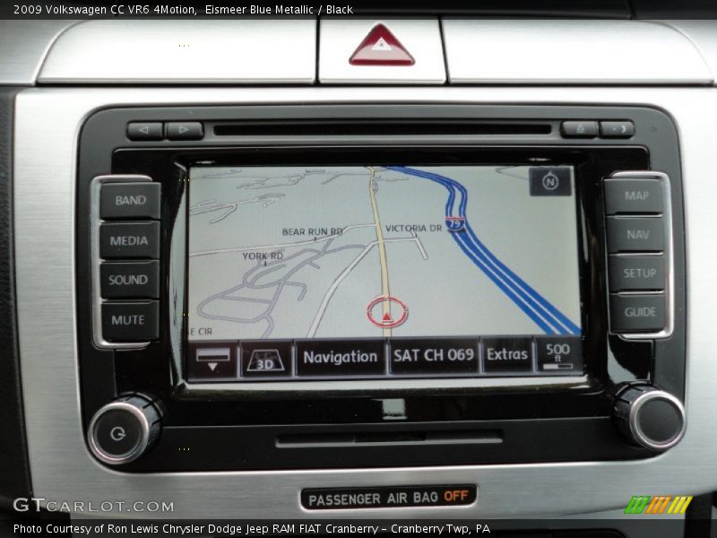 Navigation of 2009 CC VR6 4Motion