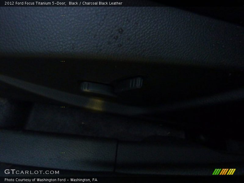 Black / Charcoal Black Leather 2012 Ford Focus Titanium 5-Door
