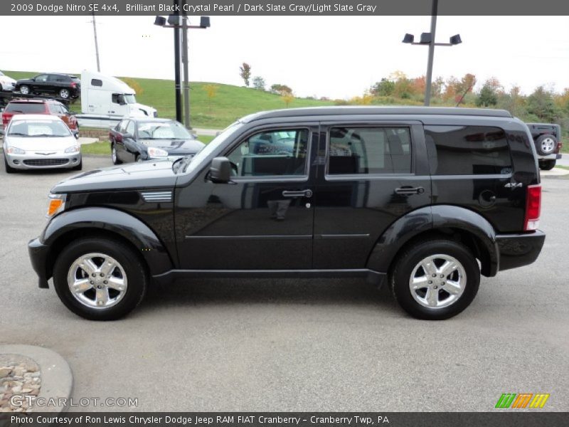 Brilliant Black Crystal Pearl / Dark Slate Gray/Light Slate Gray 2009 Dodge Nitro SE 4x4