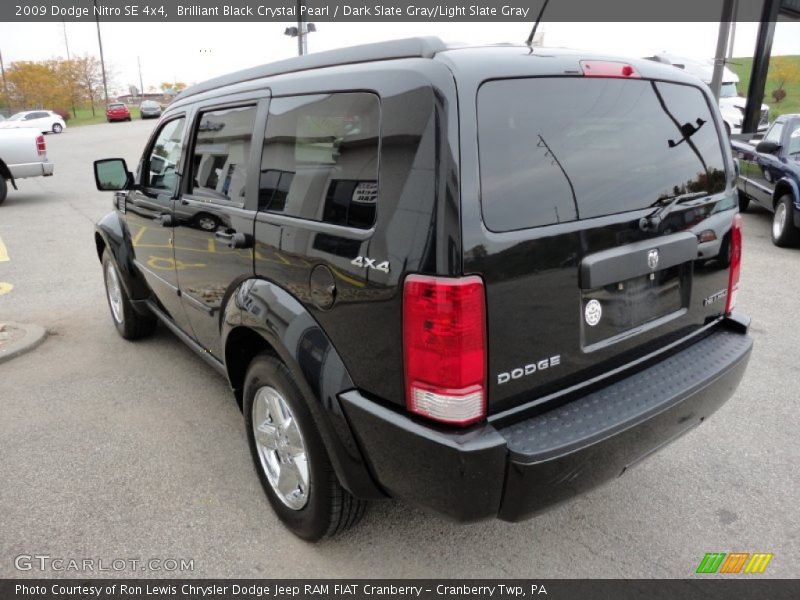 Brilliant Black Crystal Pearl / Dark Slate Gray/Light Slate Gray 2009 Dodge Nitro SE 4x4