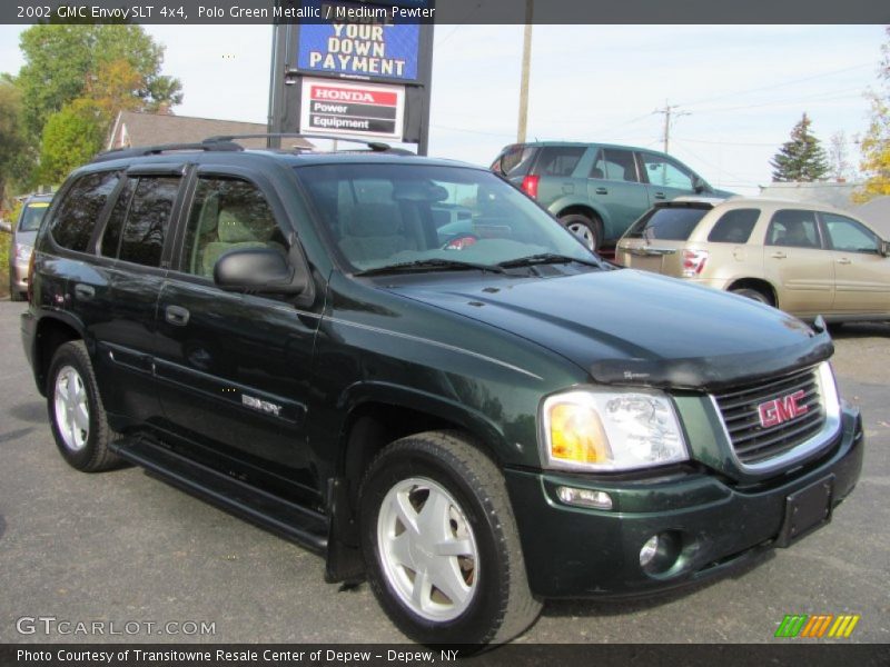 Polo Green Metallic / Medium Pewter 2002 GMC Envoy SLT 4x4