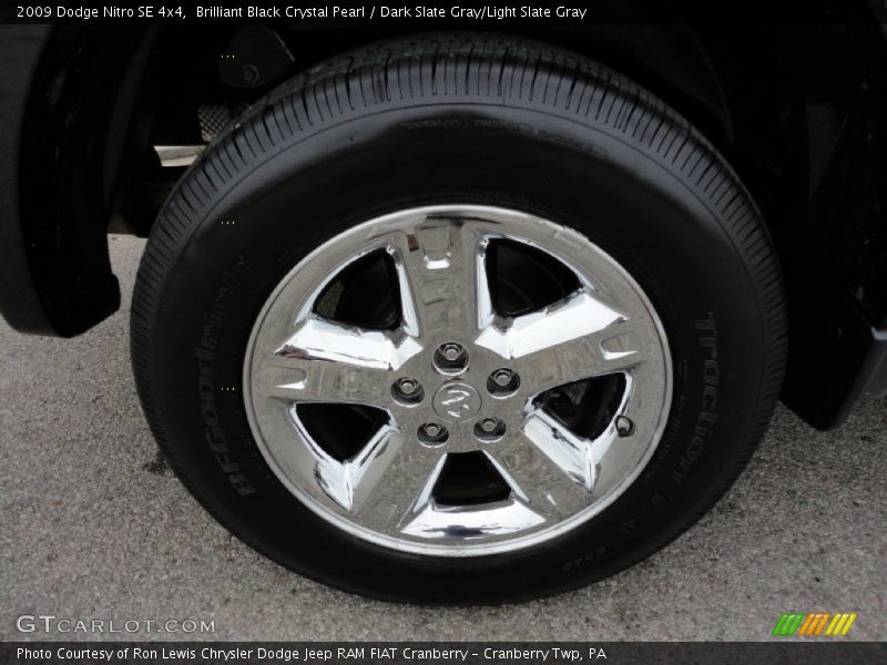Brilliant Black Crystal Pearl / Dark Slate Gray/Light Slate Gray 2009 Dodge Nitro SE 4x4