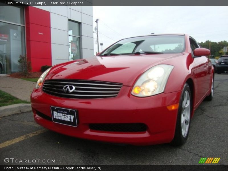  2005 G 35 Coupe Laser Red