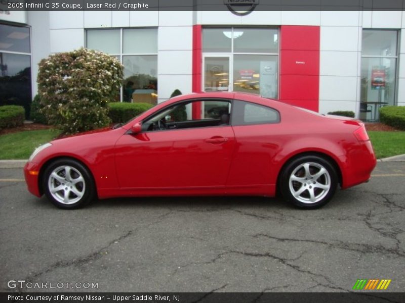  2005 G 35 Coupe Laser Red