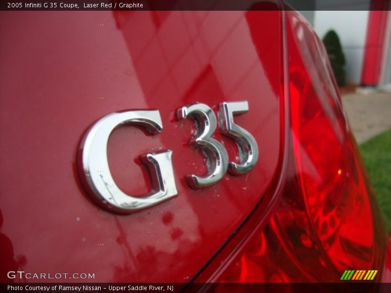 Laser Red / Graphite 2005 Infiniti G 35 Coupe