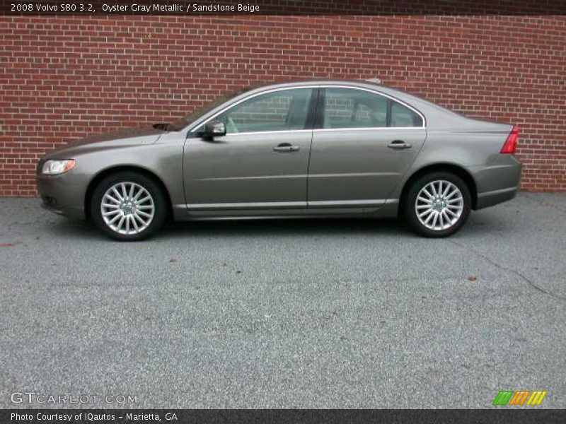 Oyster Gray Metallic / Sandstone Beige 2008 Volvo S80 3.2