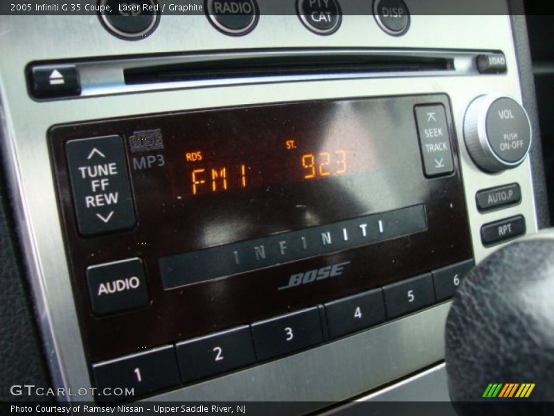 Laser Red / Graphite 2005 Infiniti G 35 Coupe